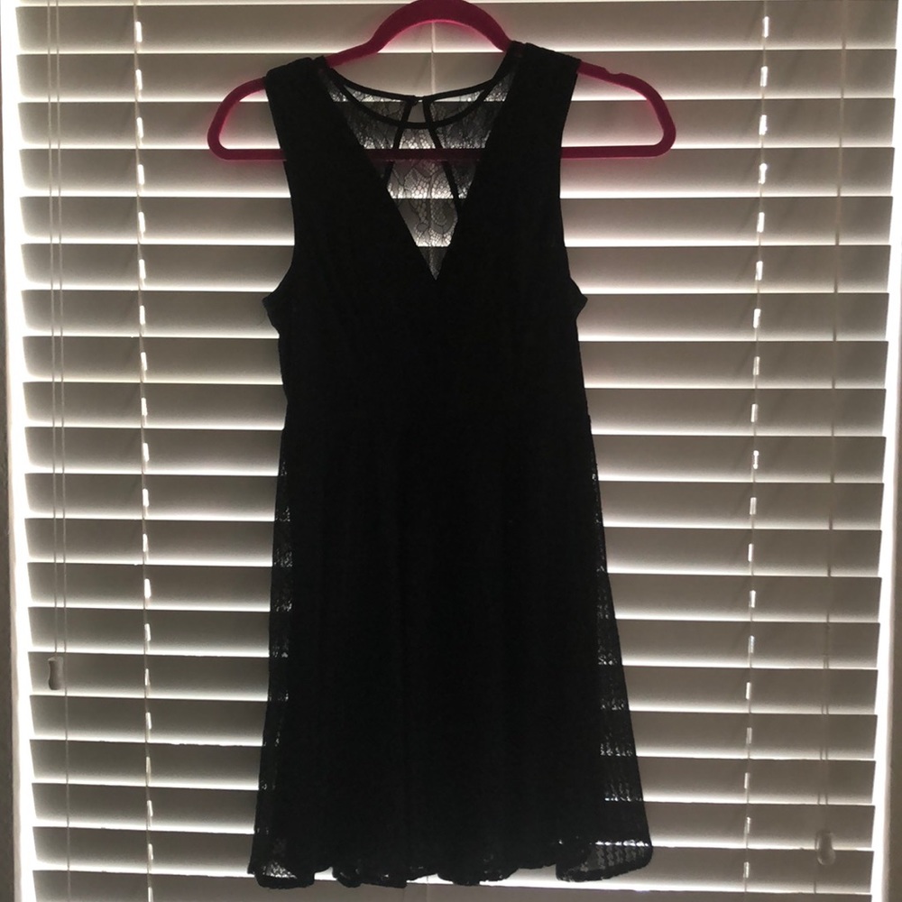 BCBG generation black lace dress 0 NWOT
